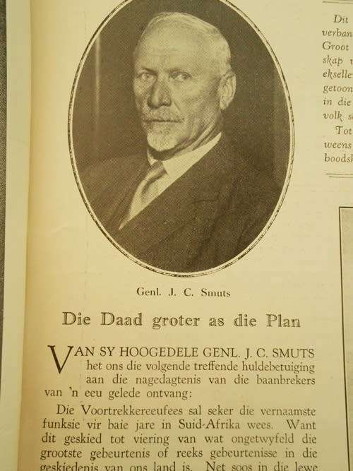 Groot Trek Gedenkuitgawe tot die Huisgenoot Des 1938