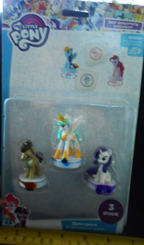 My little Pony by Hasbro Stationary collection 3 Stampers nip