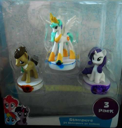 My little Pony by Hasbro Stationary collection 3 Stampers nip