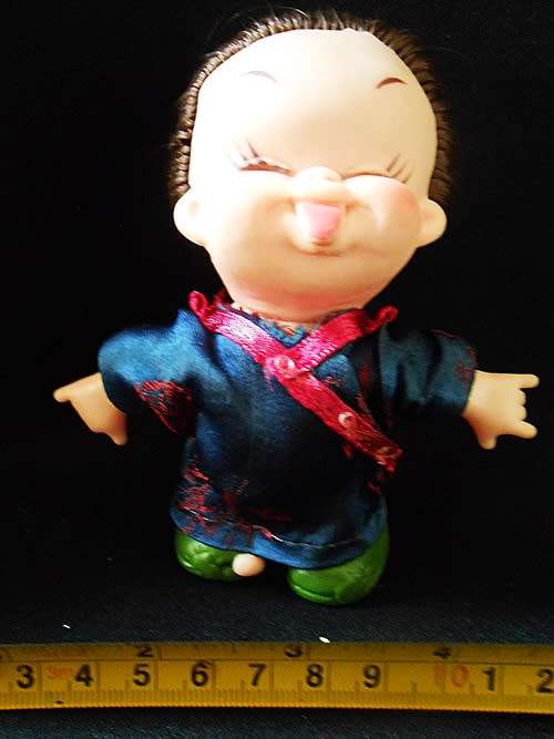 Vintage small Sassy emotion Moody Cutie Doll 1960s  pulling face poking tongue