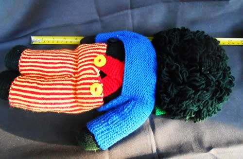 Vintage Knitted Golly: Noddy`s Friend from the books by Enid Blyton