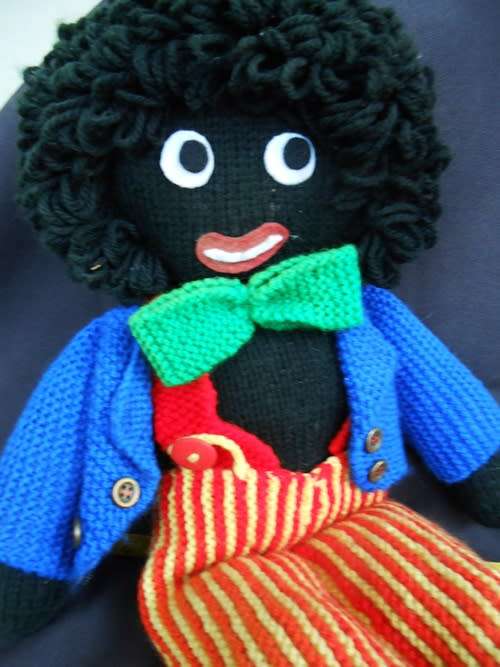 Vintage Knitted Golly: Noddy`s Friend from the books by Enid Blyton