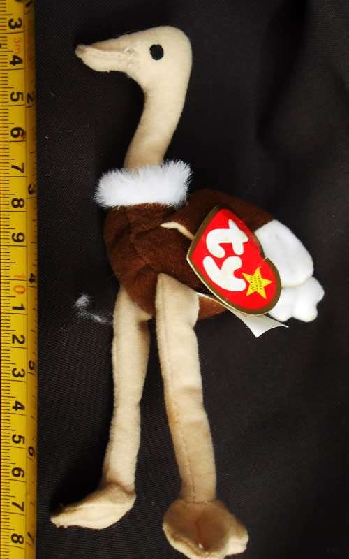 collectable Vintage 1993 Ty Teenie Beanie Babies Vintage Stretchy the Ostrich
