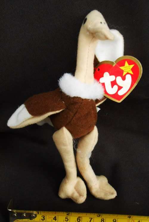 collectable Vintage 1993 Ty Teenie Beanie Babies Vintage Stretchy the Ostrich