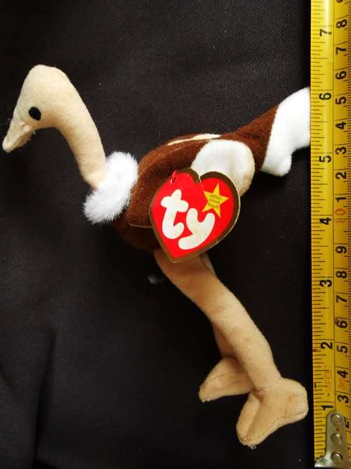 collectable Vintage 1993 Ty Teenie Beanie Babies Vintage Stretchy the Ostrich