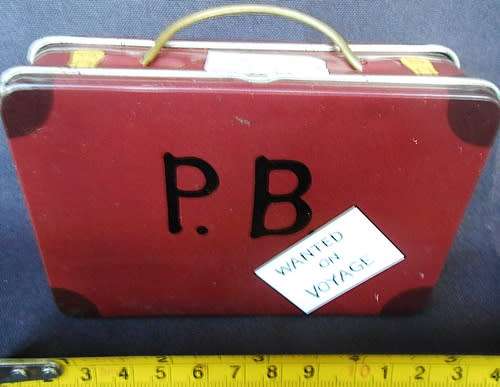 Collectable mini Paddington Teddy bear in a tin suitcase