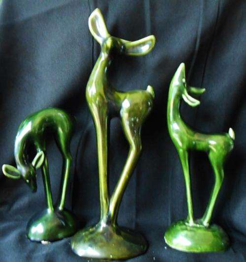 Collectable Lucia Ware set of 3 Deer from c-1950
