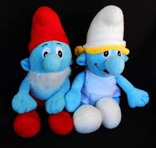 Smurf boy and girl soft toys  by Peyo