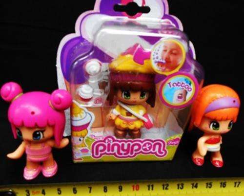 Three Collectable Pinypon dolls made by Famosa one new in box