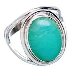 STERLING SILVER AMAZONITE RING