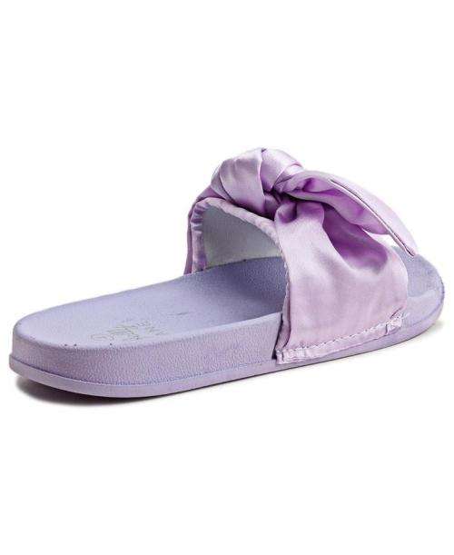 Ribbon Bow Sandals Purple