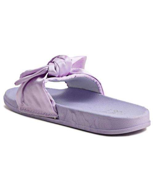 Ribbon Bow Sandals Purple