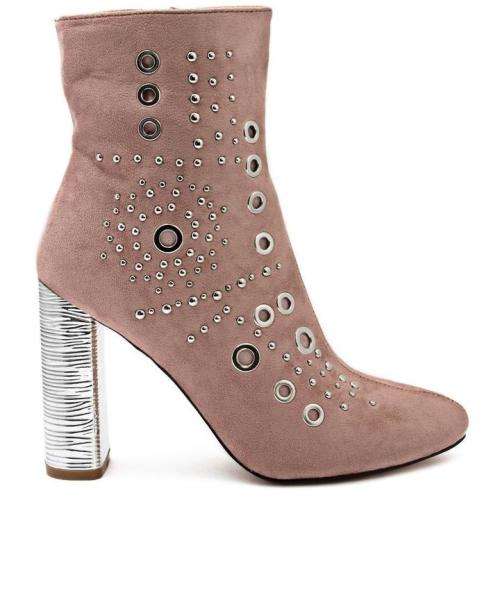 Monaco Boot Block Heel Mink