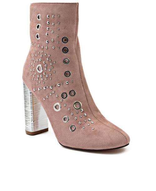 Monaco Boot Block Heel Mink