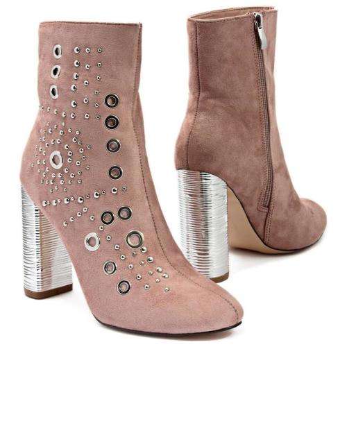 Monaco Boot Block Heel Mink