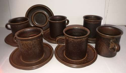 Arabia of Finland Ruska Ware Coffee set