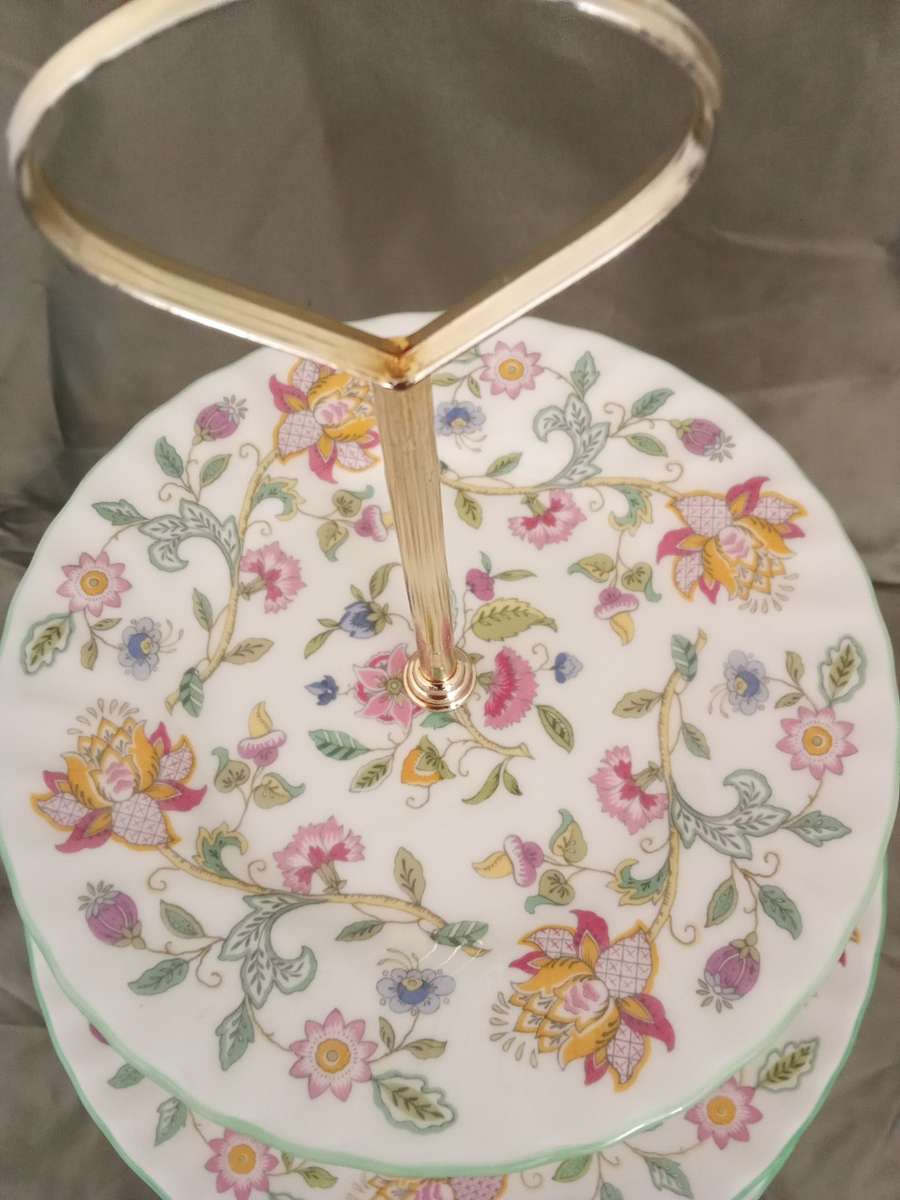 Minton  Haddon Hall Three Tier Cake Stand