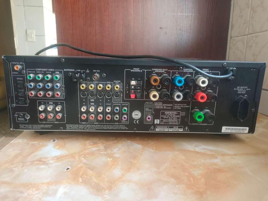 Monster Onkyo SR-TX503E 7.1 CHANNEL AMPLIFIER, FOR THOSE WITH REFINED MUSIC TASTE, WITH REMOTE