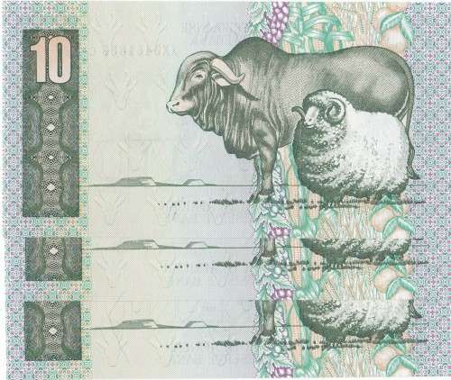 C Stals 1st Issue 3 x R10 replacement notes XX. Uncirculated. 1 Bid takes all 3.
