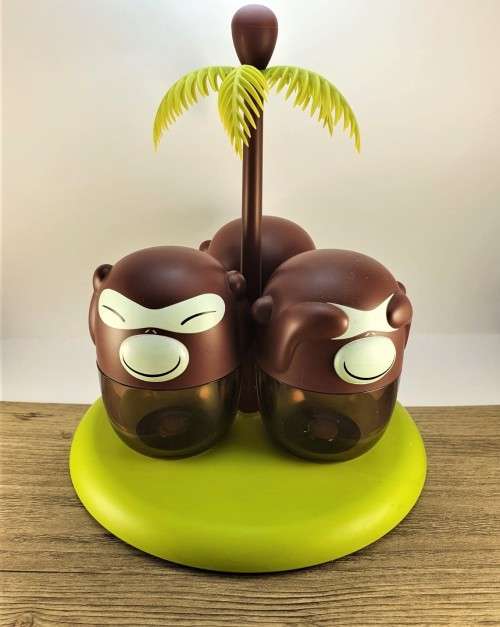 A Di Alessi Banana Band Spice Holder. Designed by Stefano Giovanni