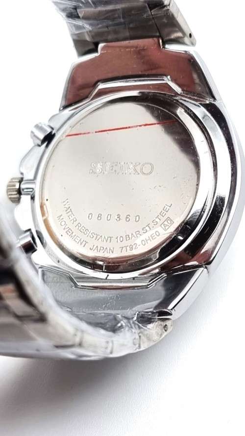 Seiko Chronograph Watch. 10 Bar Water Resistand.