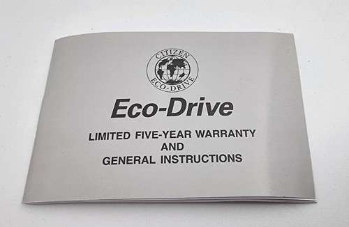 Citizen Ecoo Drive Titanium. With box and booklet.