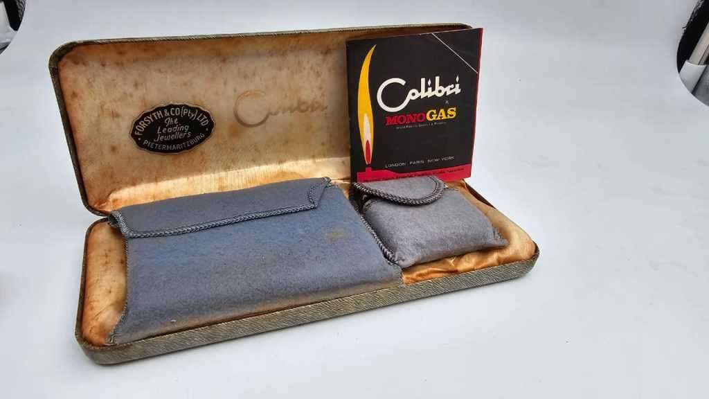Vintage Colibri Lighter and Cigarette Case