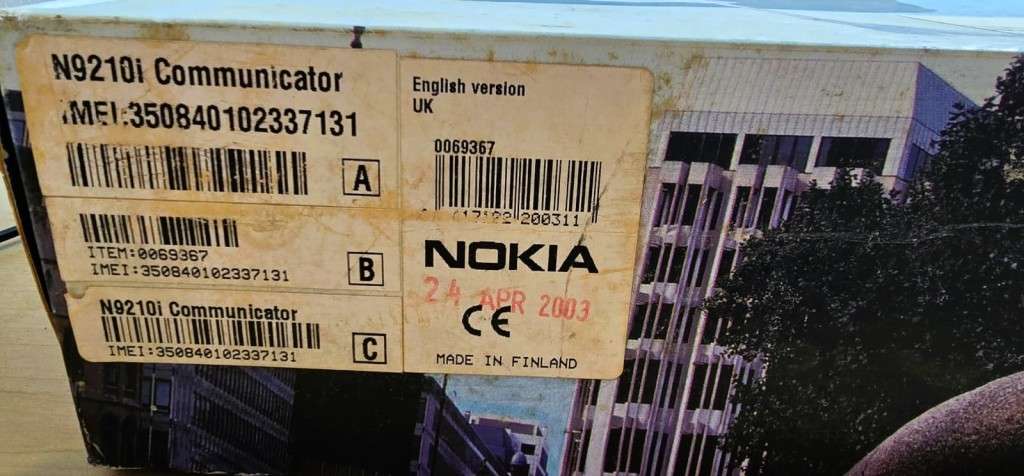 Nokia 9210i Communicator Cell phone 2003 vintage state of the art full keypad still in box-READ!!