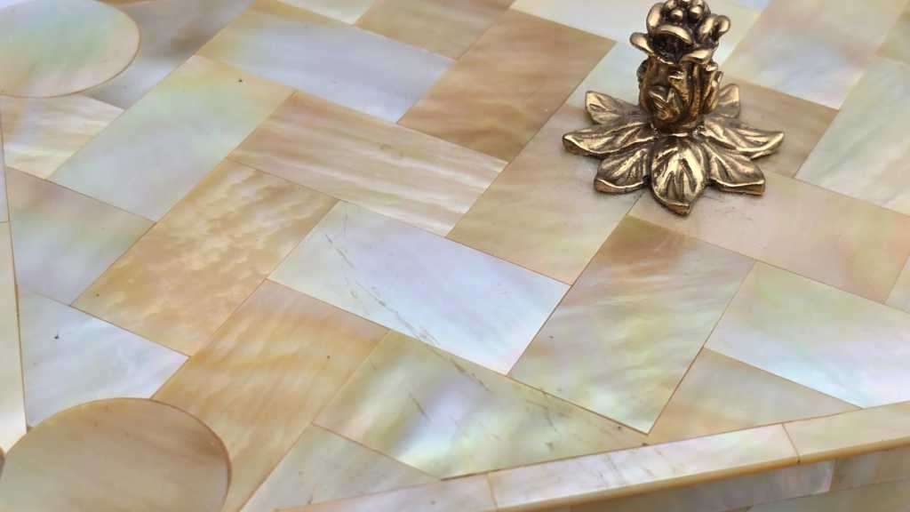 Antique Mother Of Pearl and Walnut Jewellery Boxes