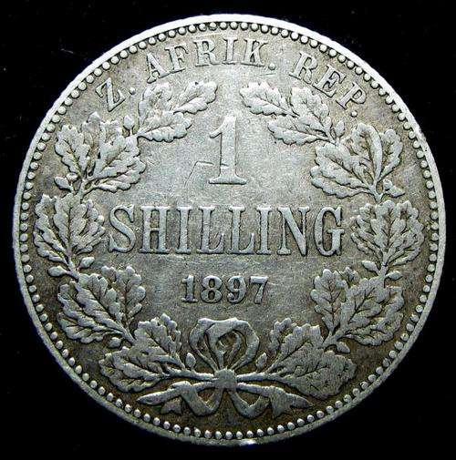 1897 SHILLING. VF COIN.