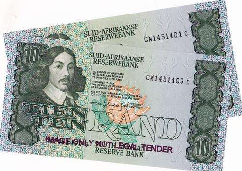 GPC DE KOCK 3RD ISSUE 2 X R10 UNC. SEQ NO. BID PER NOTE.