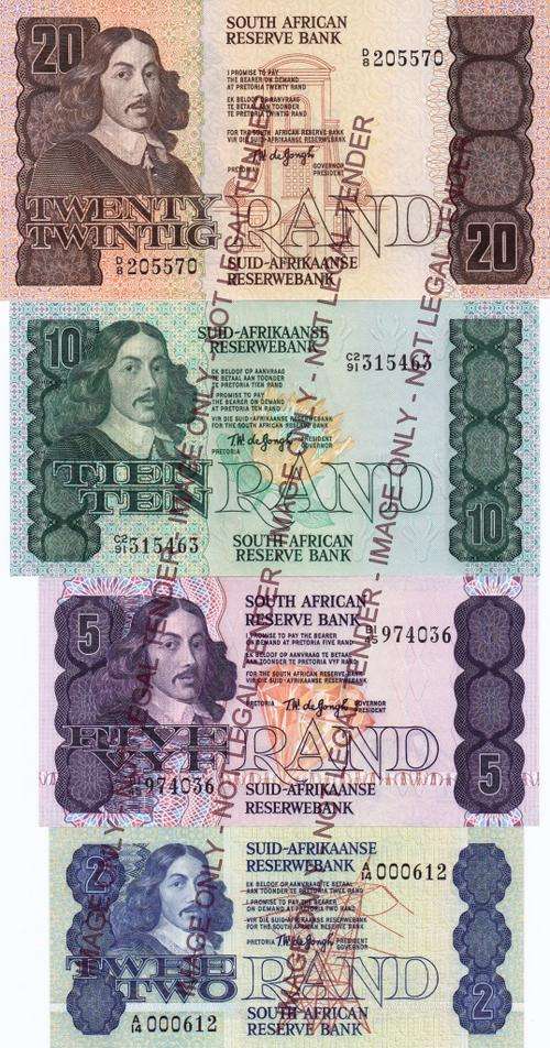 TW de Jongh Complete 4th issue set of notes. Pristine Uncirculated!!!!!