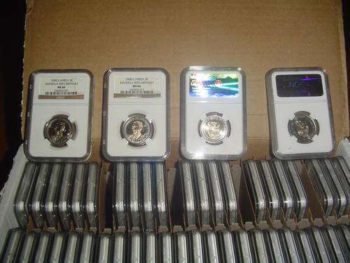 2008 Nelson Mandela 90th Birthday coins rated NGC *MS66* Bid Per Coin
