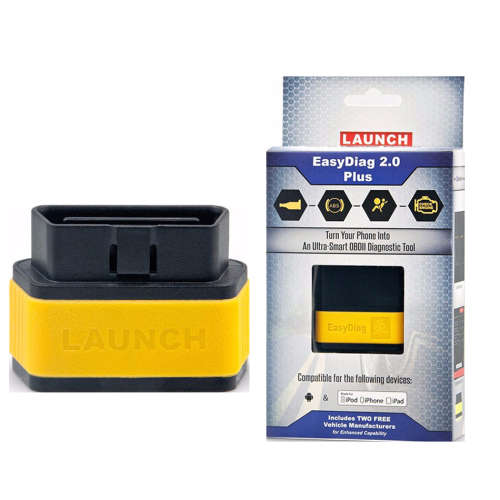 LAUNCH EasyDiag 2.0 Plus OBD2 Bluetooth Diagnostic Scanner, Android/IOS, 2 Free Software, New, R1399