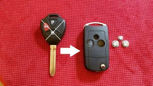 Toyota Hilux Fortuner 3 button Flip Key Conversion Case/Shell, Brand New, R180 each