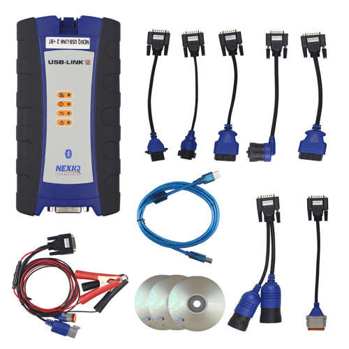 Bluetooth NEXIQ USB-LINK 2 Nexiq 2 Heavy Duty Truck Diagnostic Interface + Softwares Brand new R6499