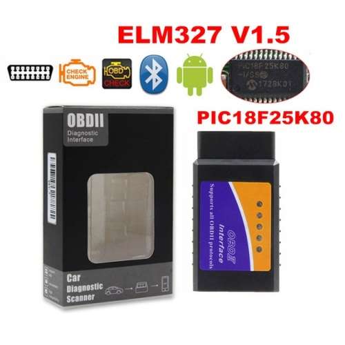 ELM327 V1.5 OBD2 Bluetooth Car Diagnostic Scanner