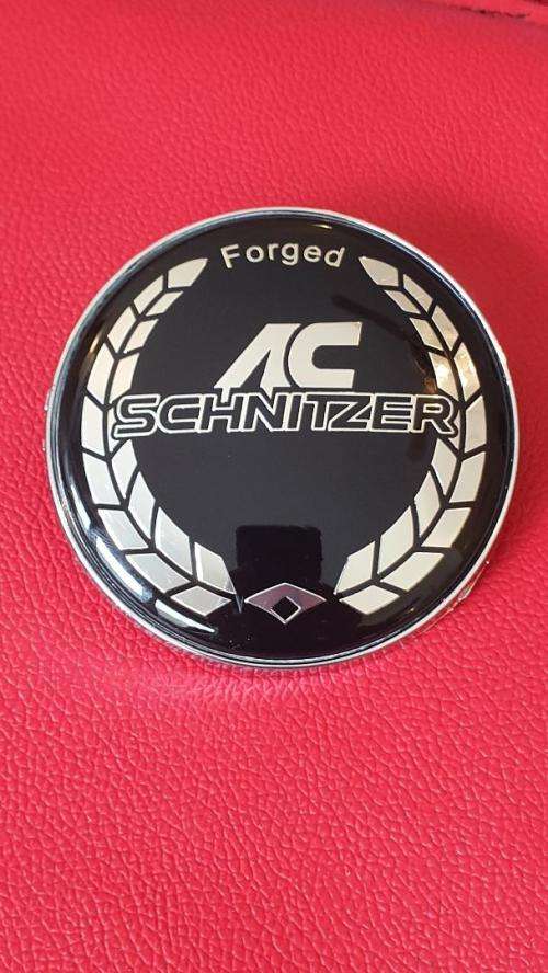 BMW AC Schnitzer (black) Bonnet/Boot Emblem Badge/decal, 82mm, R140 each