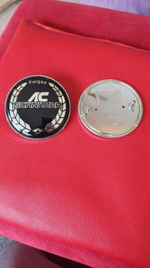 BMW AC Schnitzer (black) Bonnet/Boot Emblem Badge/decal, 82mm, R140 each