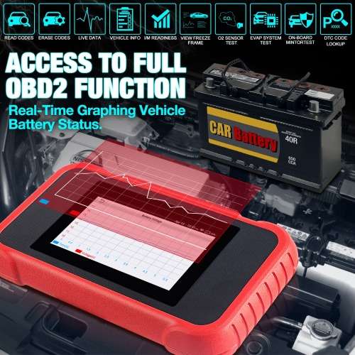 Original Launch CRP129E OBD2 Car Diagnostic Tool Engine ABS SRS AT plus 5 Special Functions, R4799