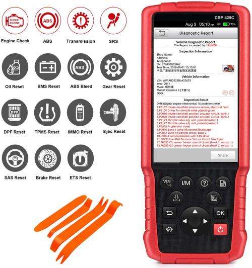 Original LAUNCH CRP429C Auto Diagnostic Tool for Engine/ABS/SRS/AT plus 11 Service Functions, R5899
