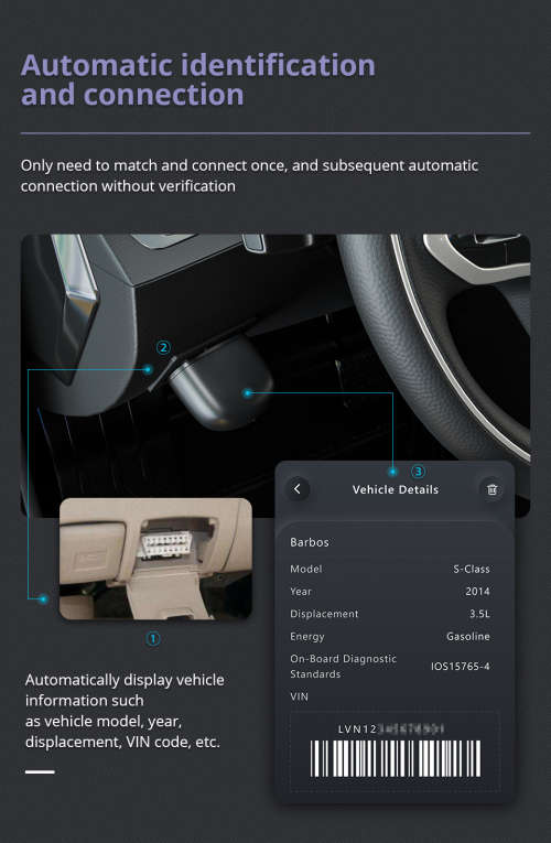 NEW XTOOL AD10 Advancer Bluetooth ELM327 OBD2 Diagnostic Scanner Tool Android/IOS 12V Vehicles R399
