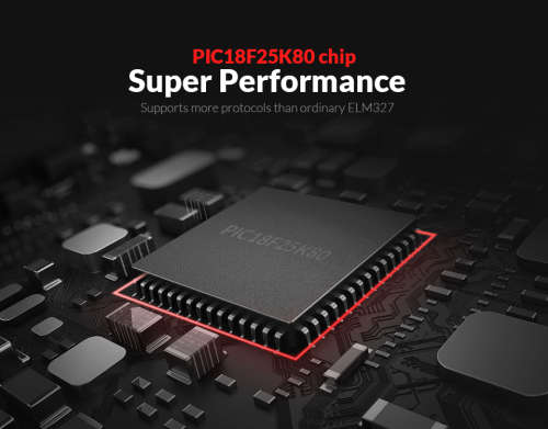 Kingbolen High Quality ELM327 Bluetooth v1.5 OBD2 Auto Diagnostic Tool with PIC25K80 Chip, R280