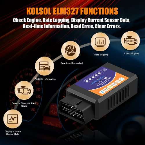 ELM327 Bluetooth OBD2 Scanner V1.5 with Switch modified for Forscan CH340+25K80 Chip HS-CAN / MS-CAN