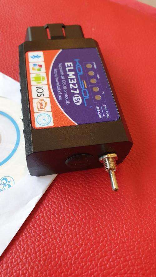 ELM327 Bluetooth OBD2 Scanner V1.5 with Switch modified for Forscan CH340+25K80 Chip HS-CAN / MS-CAN