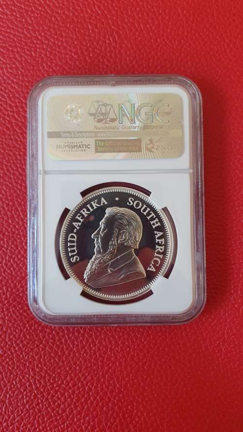 2017 50th Anniversary Silver Krugerrand 1 Ounce Oz. PF69 Ultra Cameo NGC with Mintmark