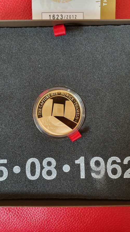 2012 Mandela Capture Site 1/2 Oz. Half Ounce Gold Medallion 50th Anniversary Capsule Sealed Set