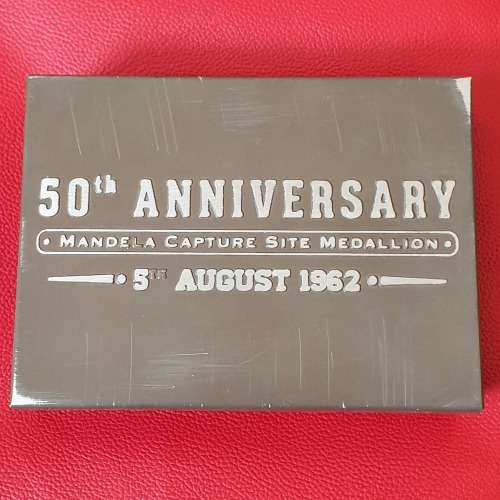 2012 Mandela Capture Site 1/2 Oz. Half Ounce Gold Medallion 50th Anniversary Capsule Sealed Set