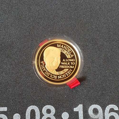 2012 Mandela Capture Site 1/2 Oz. Half Ounce Gold Medallion 50th Anniversary Capsule Sealed Set