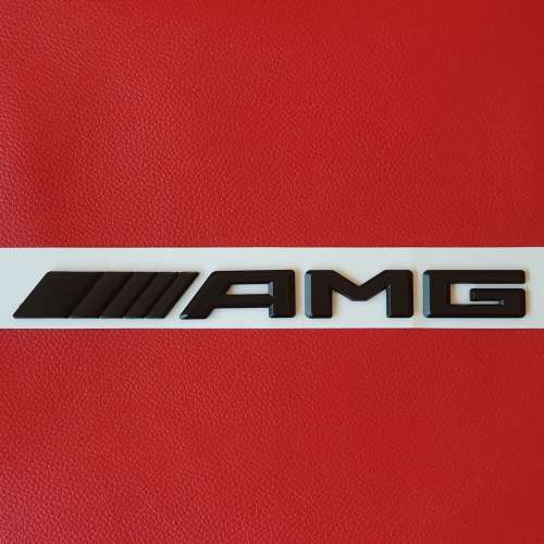 Black AMG Boot Lid Badge Decal Emblem